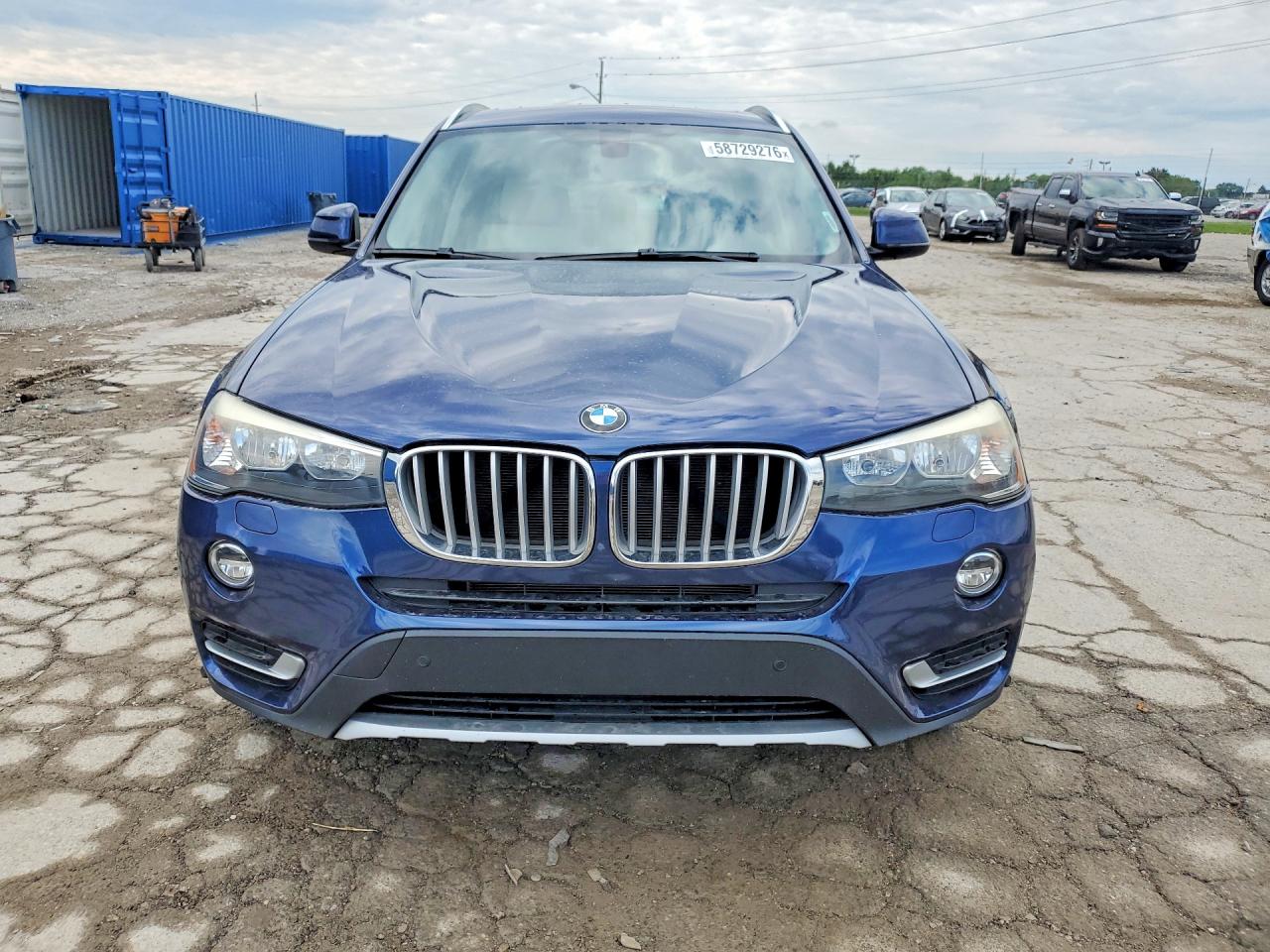 2015 Bmw X3 Xdrive28i Синий vin: 5UXWX9C50F0D61904