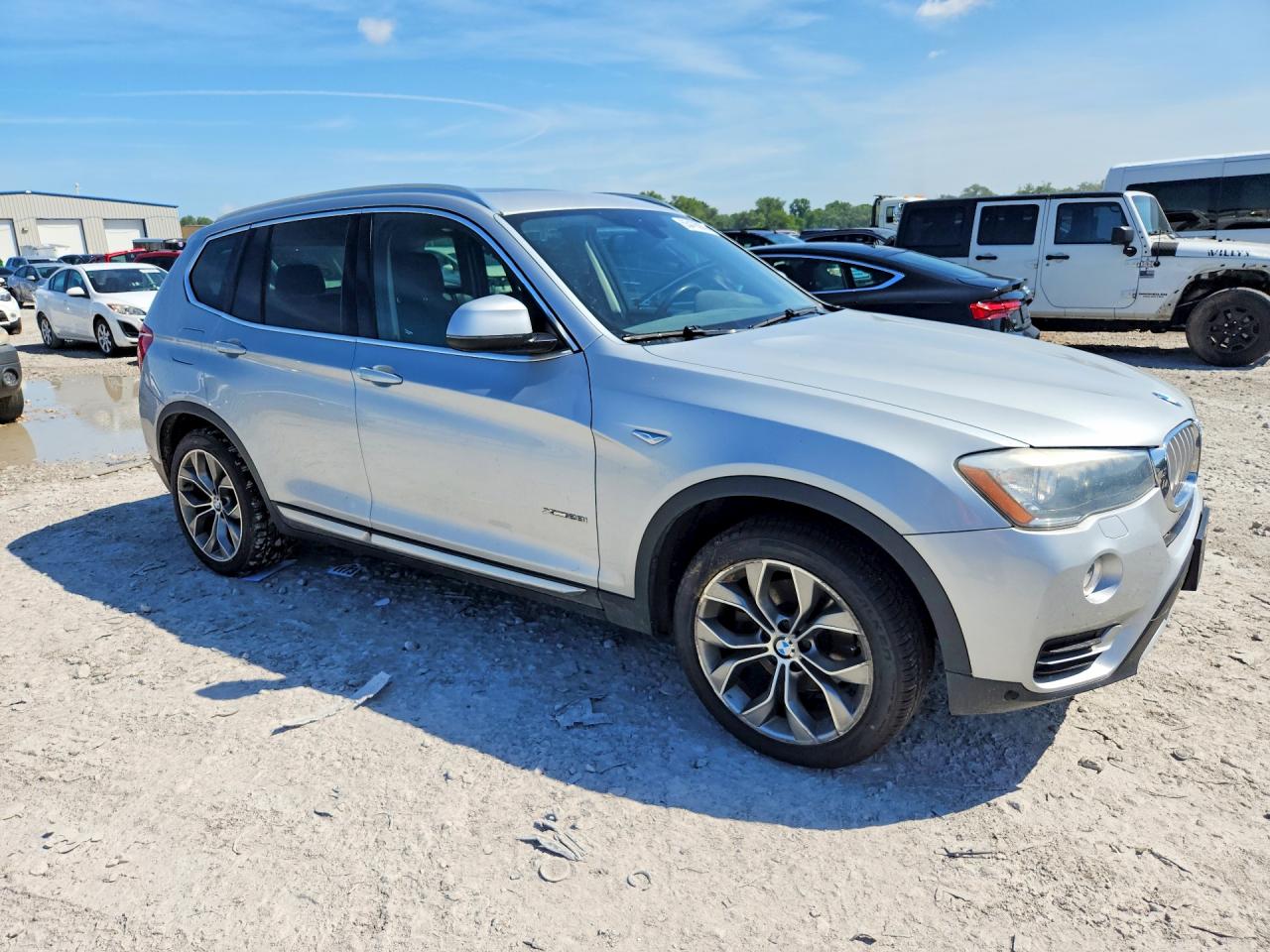 2016 Bmw X3 Xdrive28i Silver vin: 5UXWX9C50G0D85654