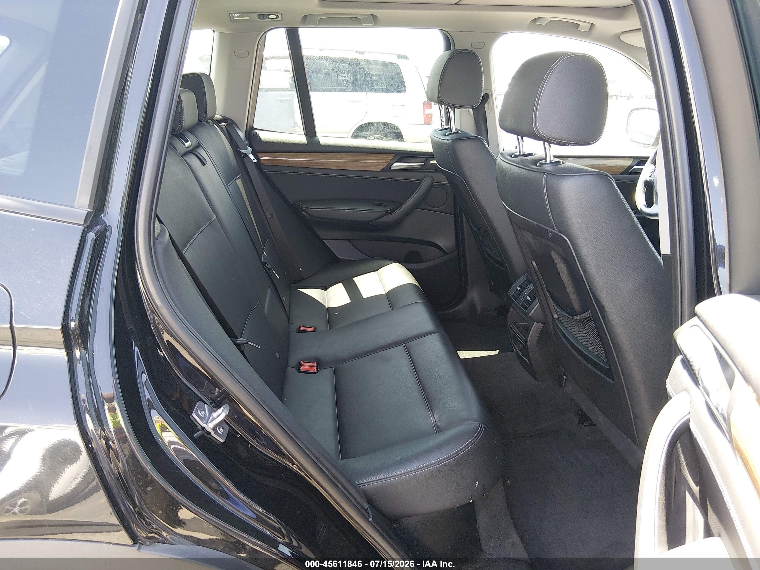 2013 Bmw X3 Xdrive28i Black vin: 5UXWX9C51D0A08570
