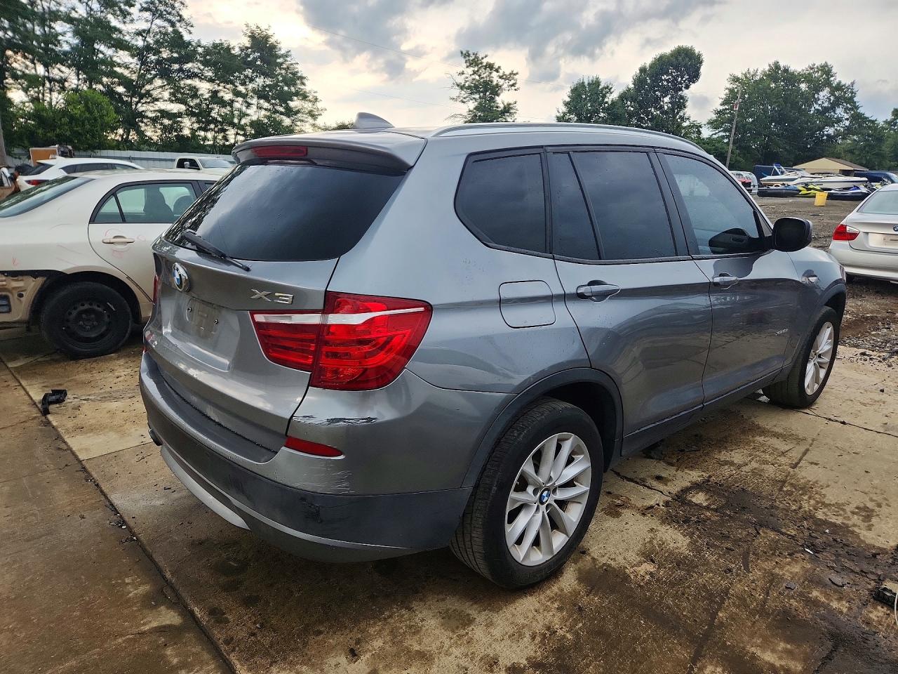 2013 Bmw X3 Xdrive28i Gray vin: 5UXWX9C51D0A11078