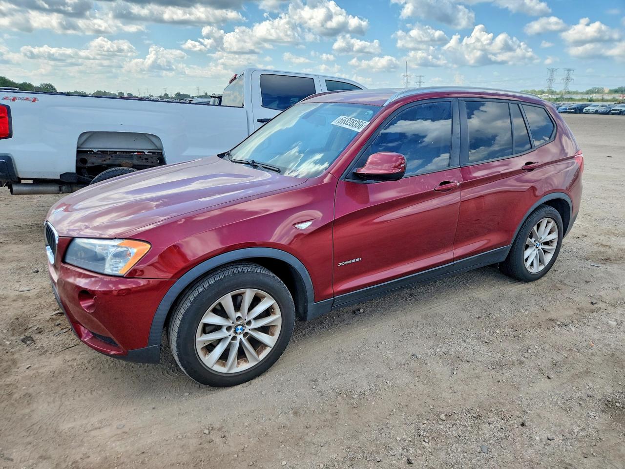 2013 Bmw X3 Xdrive28i Maroon vin: 5UXWX9C51D0A12263
