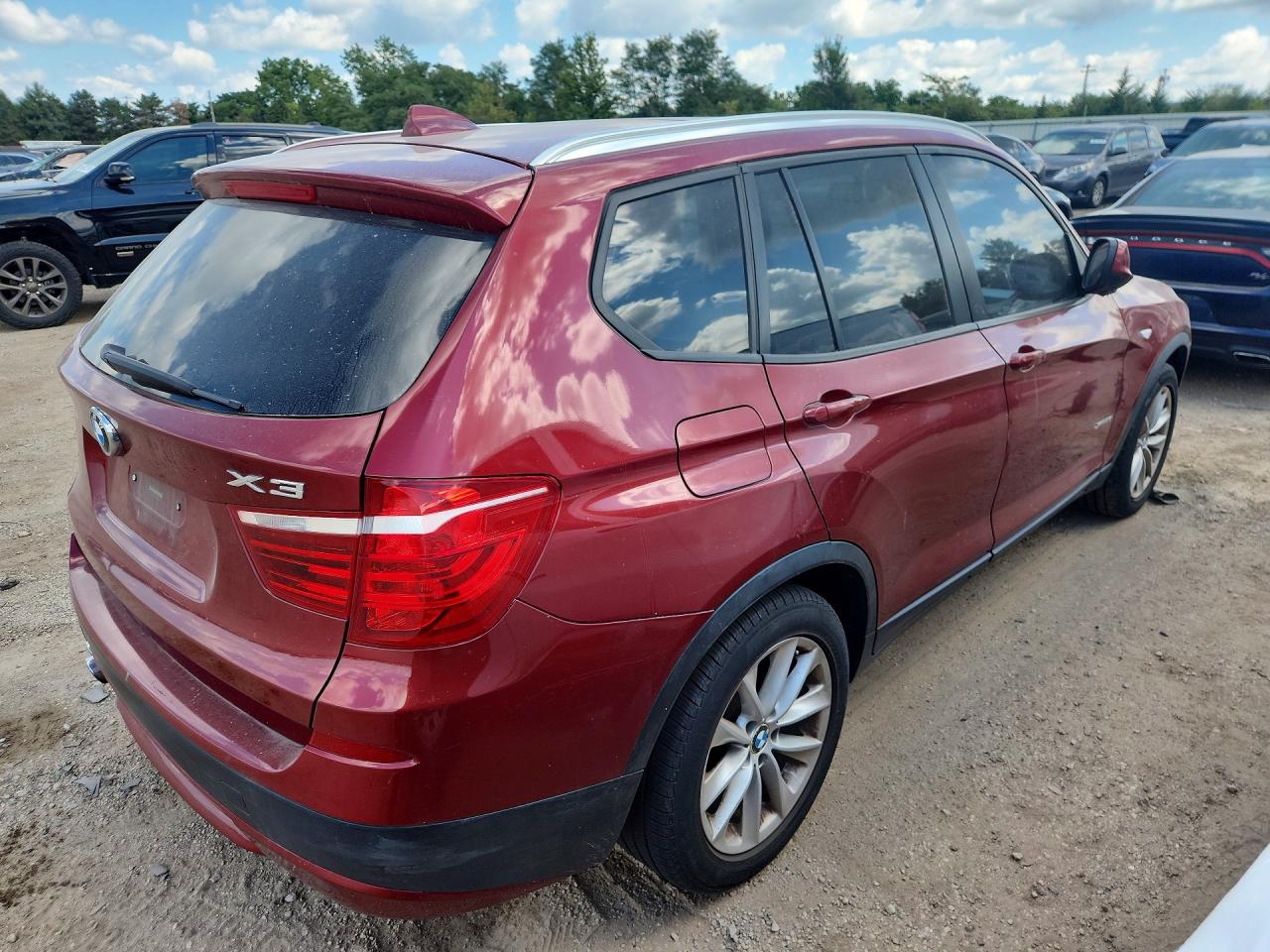 2013 Bmw X3 Xdrive28i Maroon vin: 5UXWX9C51D0A12263