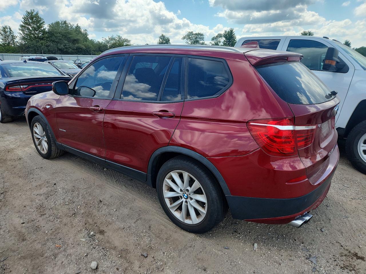 2013 Bmw X3 Xdrive28i Maroon vin: 5UXWX9C51D0A12263