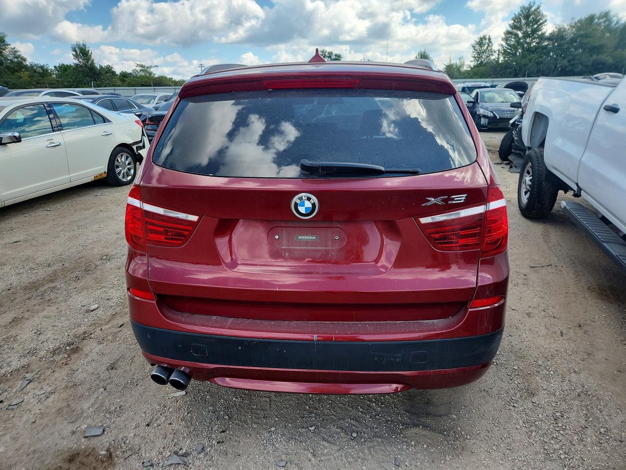 2013 Bmw X3 Xdrive28i Maroon vin: 5UXWX9C51D0A12263