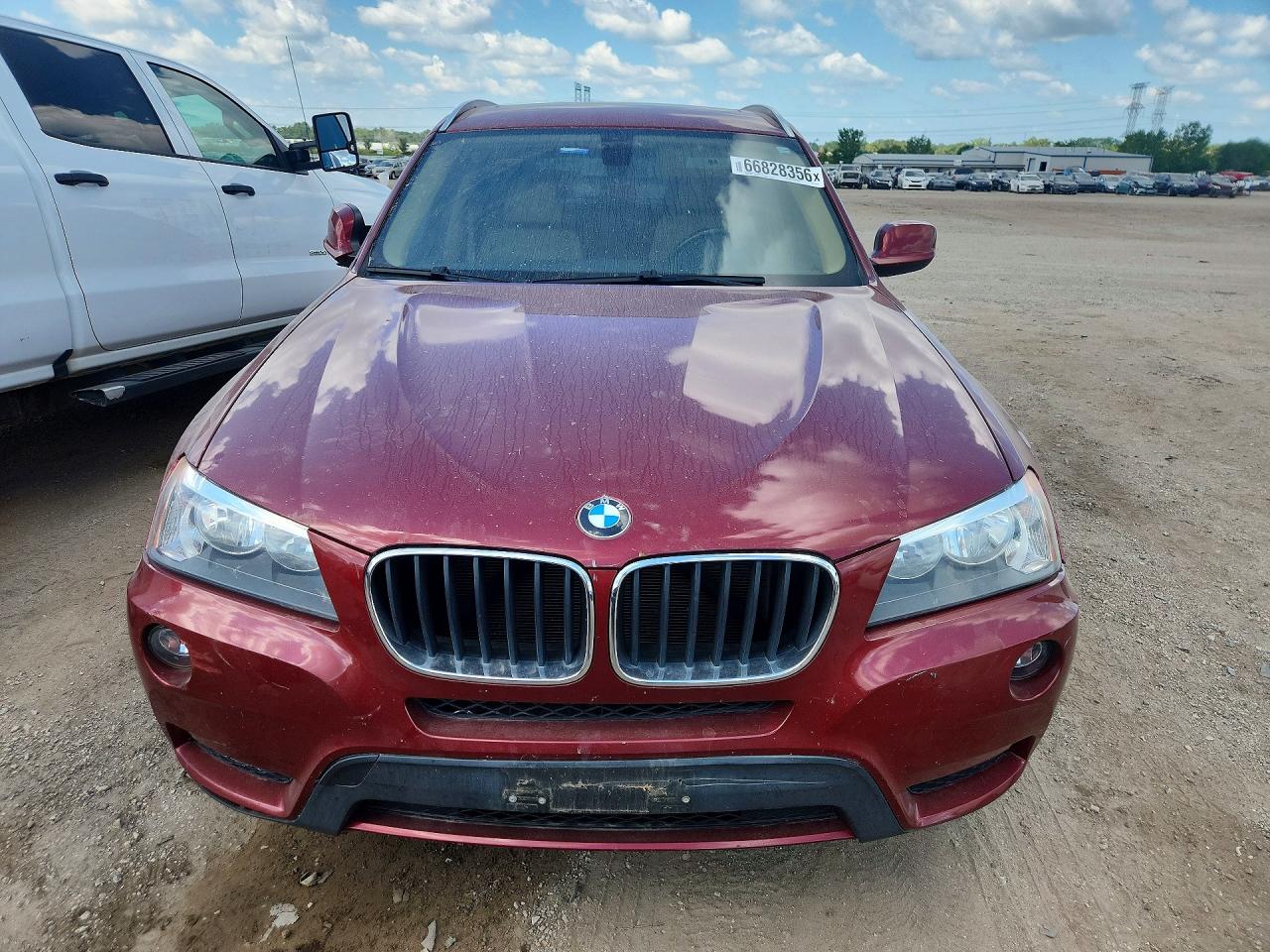 2013 Bmw X3 Xdrive28i Maroon vin: 5UXWX9C51D0A12263
