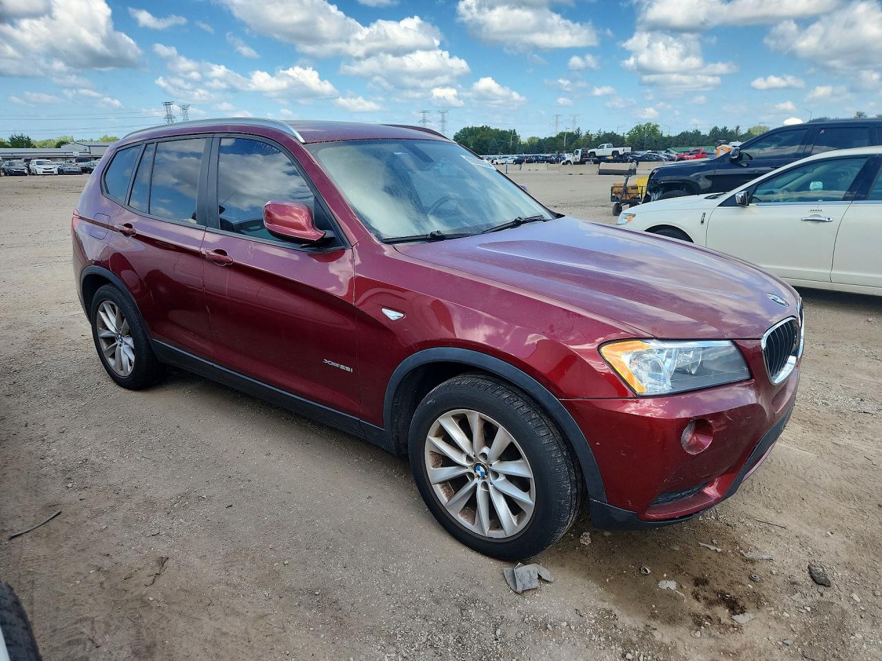 2013 Bmw X3 Xdrive28i Maroon vin: 5UXWX9C51D0A12263
