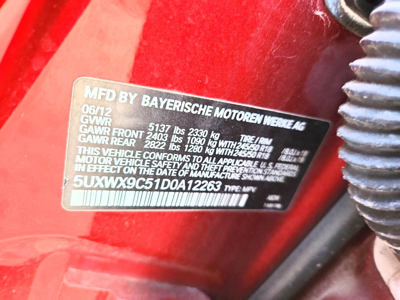 2013 Bmw X3 Xdrive28i Maroon vin: 5UXWX9C51D0A12263