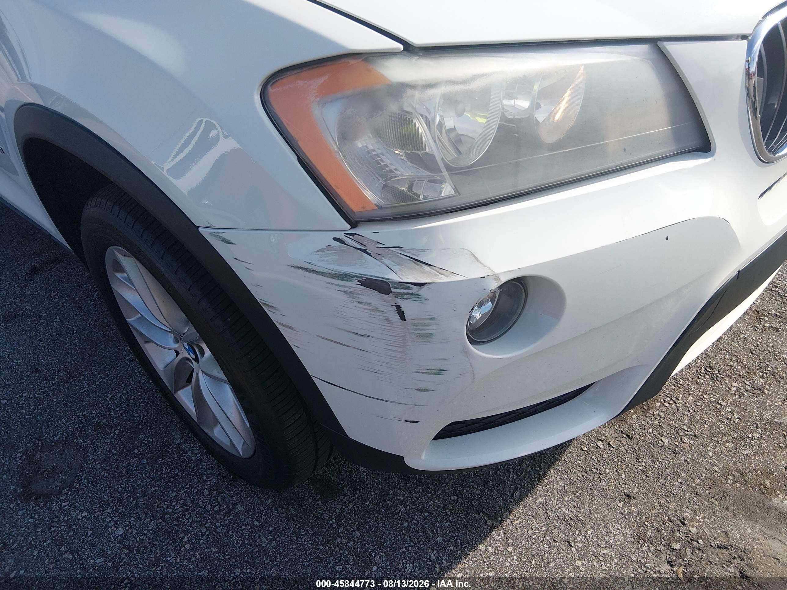 2013 Bmw X3 Xdrive28i Белый vin: 5UXWX9C51D0A13798