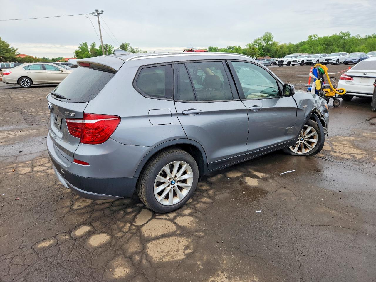 2013 Bmw X3 Xdrive28i Gray vin: 5UXWX9C51D0A15888