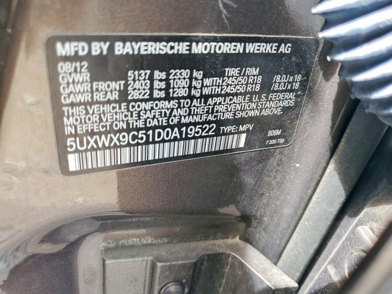 2013 Bmw X3 Xdrive28i Gold vin: 5UXWX9C51D0A19522