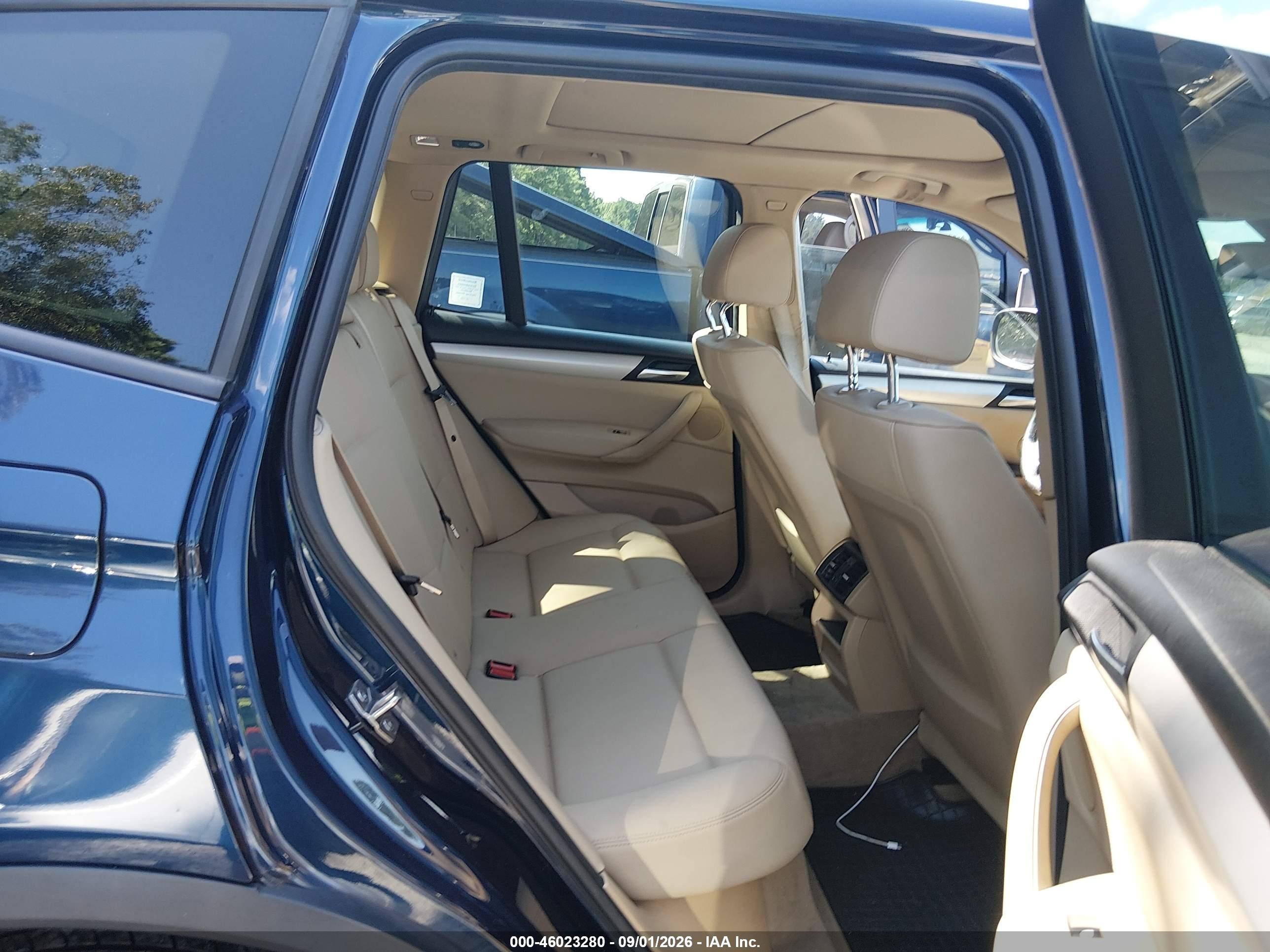 2013 Bmw X3 Xdrive28i Blue vin: 5UXWX9C51D0A21738