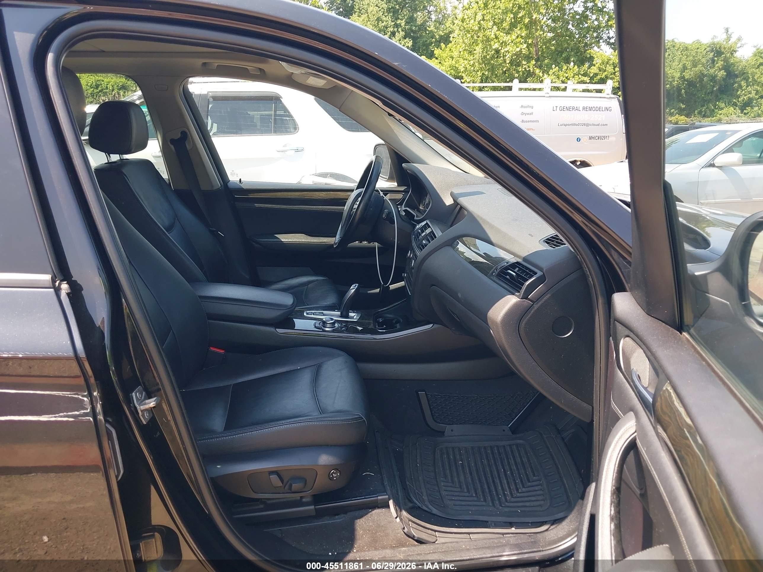 2013 Bmw X3 Xdrive28i Black vin: 5UXWX9C51D0A25725