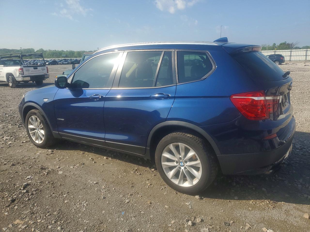 2013 Bmw X3 Xdrive28i Blue vin: 5UXWX9C51D0A26020