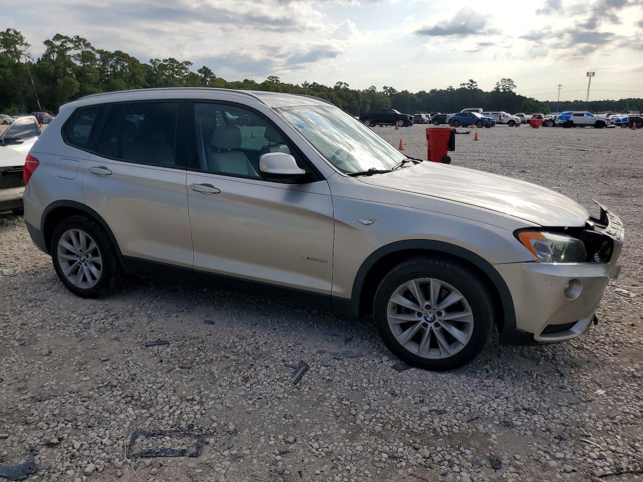 2013 Bmw X3 Xdrive28i Silver vin: 5UXWX9C51D0A28365