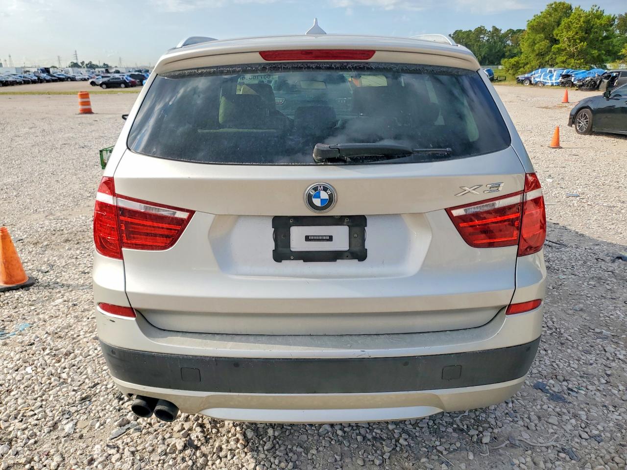 2013 Bmw X3 Xdrive28i Silver vin: 5UXWX9C51D0A28365