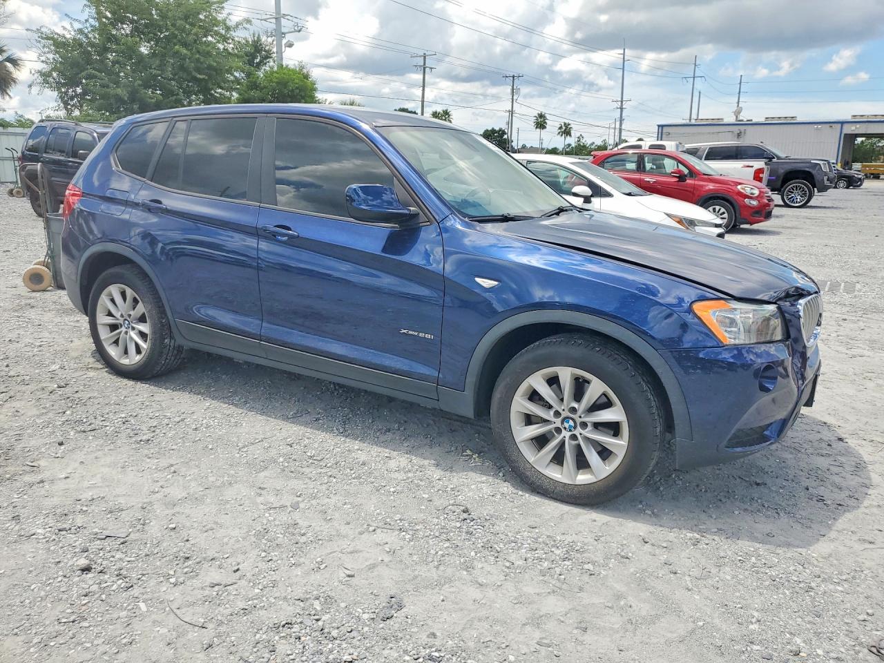 2013 Bmw X3 Xdrive28i Blue vin: 5UXWX9C51D0A28754
