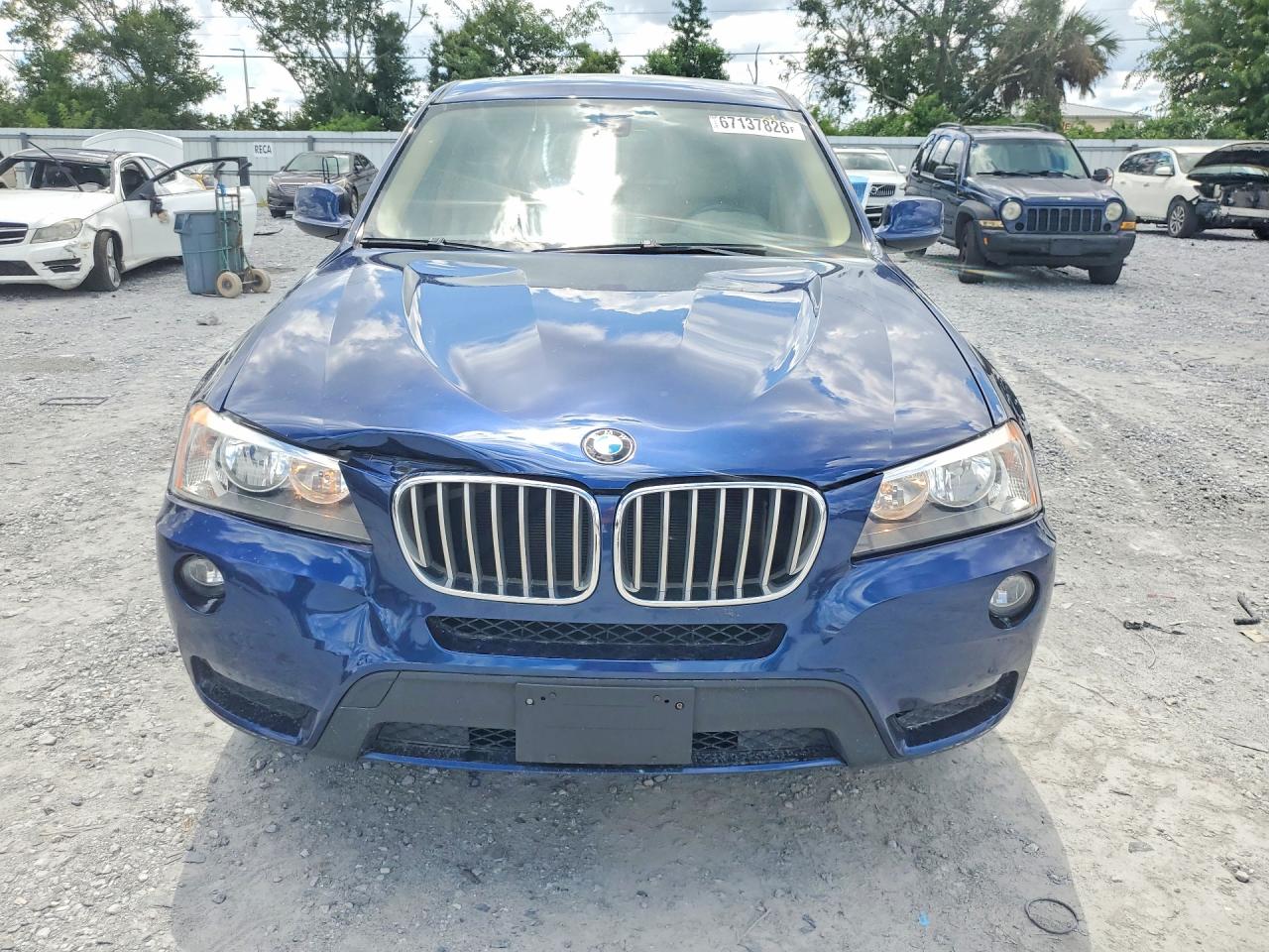 2013 Bmw X3 Xdrive28i Blue vin: 5UXWX9C51D0A28754
