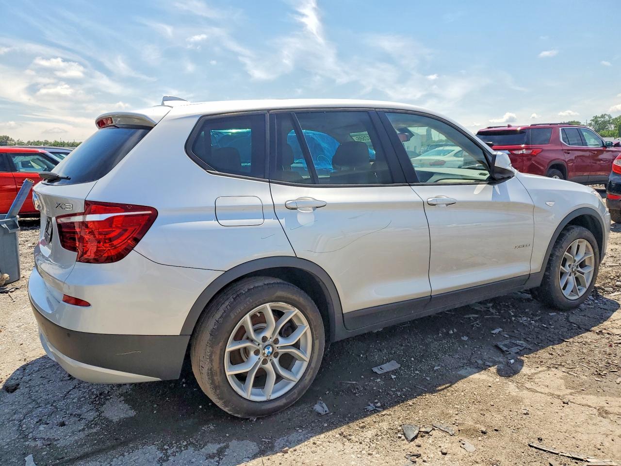 2013 Bmw X3 Xdrive28i Silver vin: 5UXWX9C51D0A31640