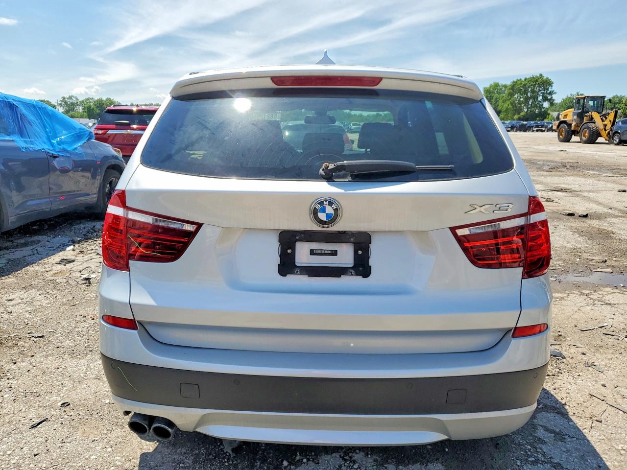 2013 Bmw X3 Xdrive28i Silver vin: 5UXWX9C51D0A31640