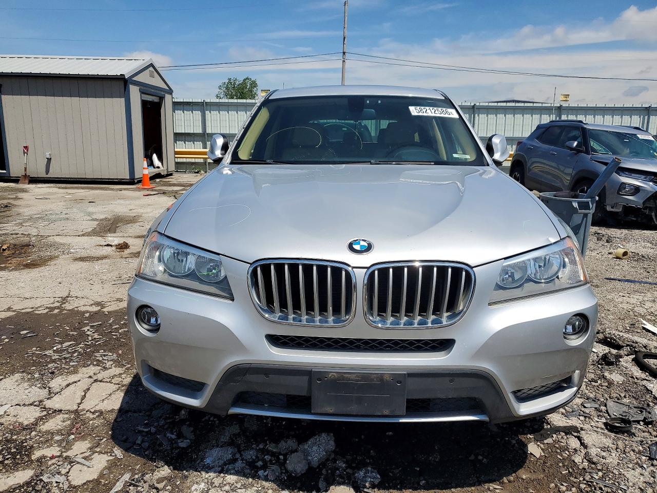 2013 Bmw X3 Xdrive28i Silver vin: 5UXWX9C51D0A31640
