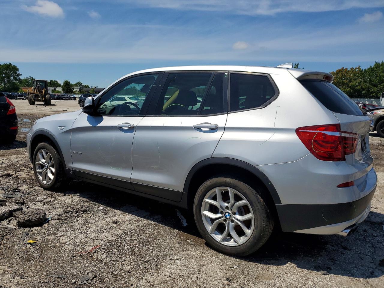 2013 Bmw X3 Xdrive28i Silver vin: 5UXWX9C51D0A31640