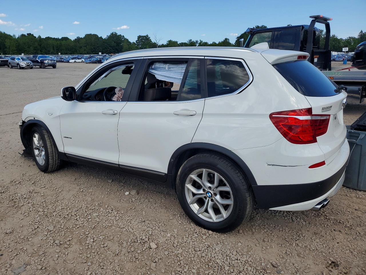 2013 Bmw X3 Xdrive28i White vin: 5UXWX9C51D0D00896