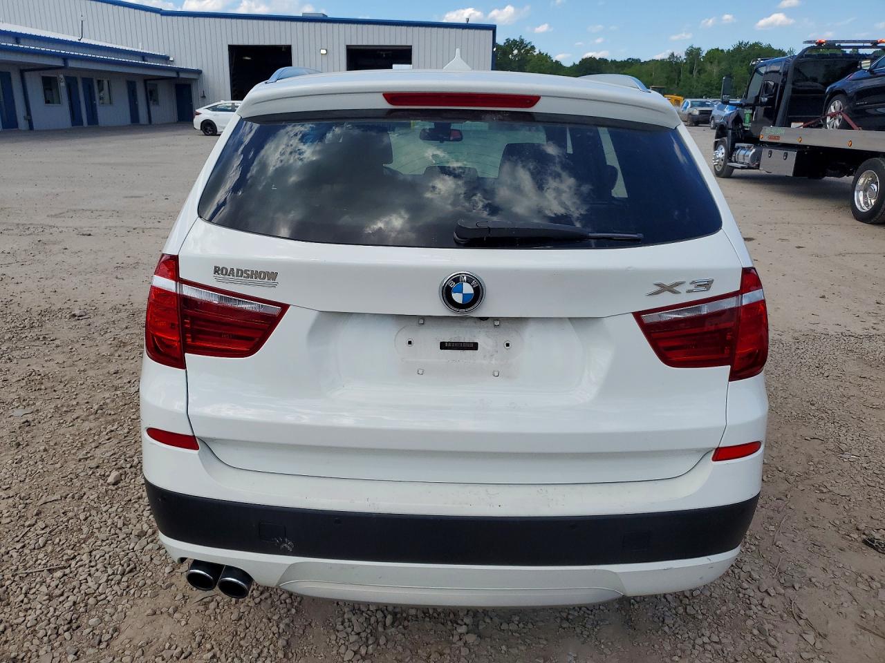 2013 Bmw X3 Xdrive28i White vin: 5UXWX9C51D0D00896