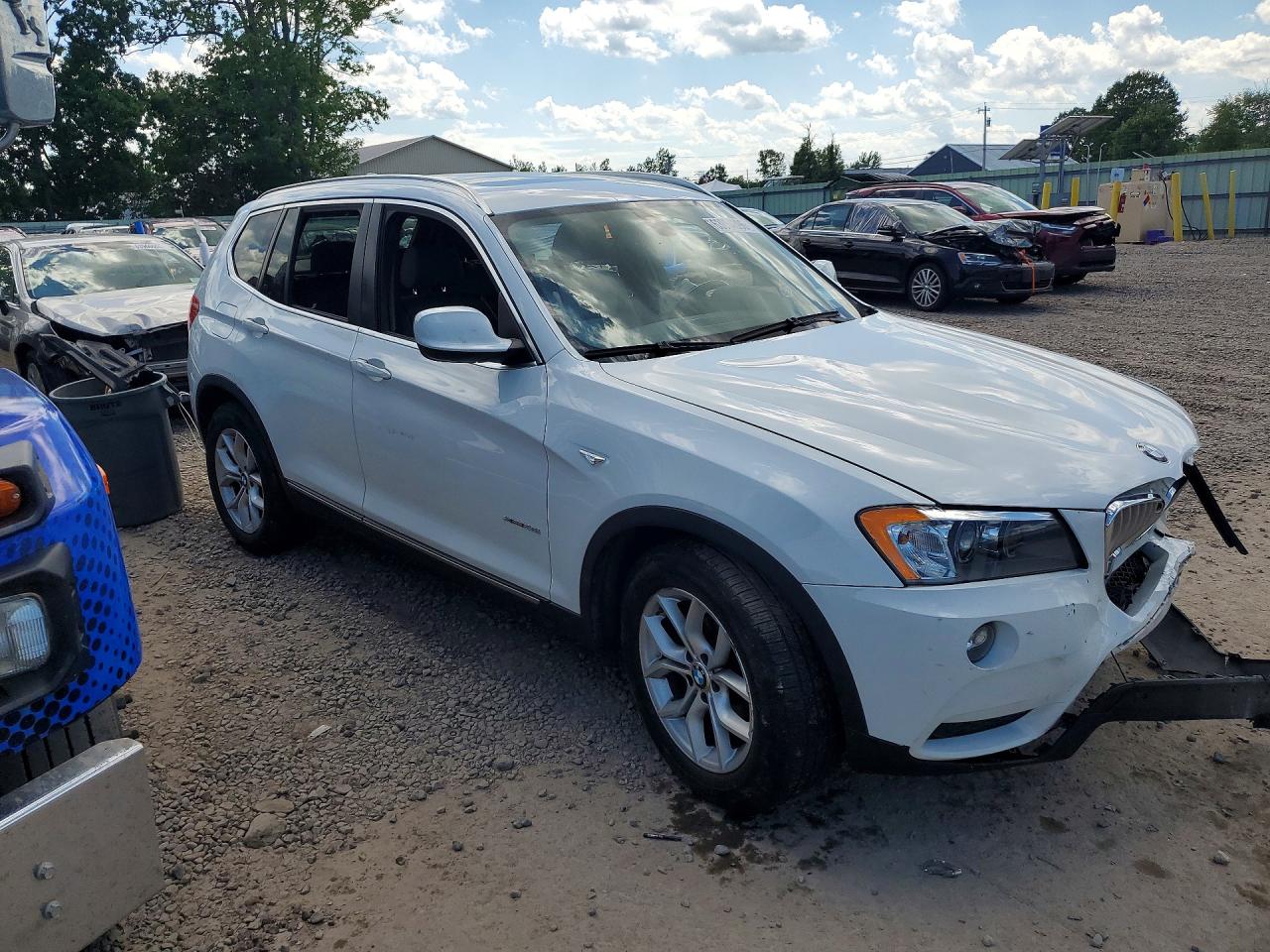 2013 Bmw X3 Xdrive28i White vin: 5UXWX9C51D0D00896