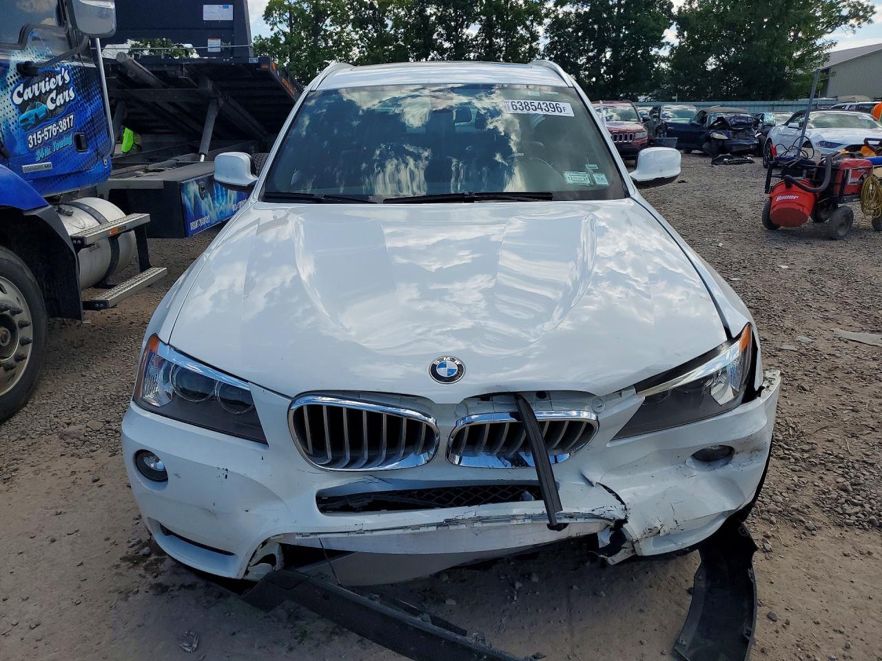 2013 Bmw X3 Xdrive28i White vin: 5UXWX9C51D0D00896