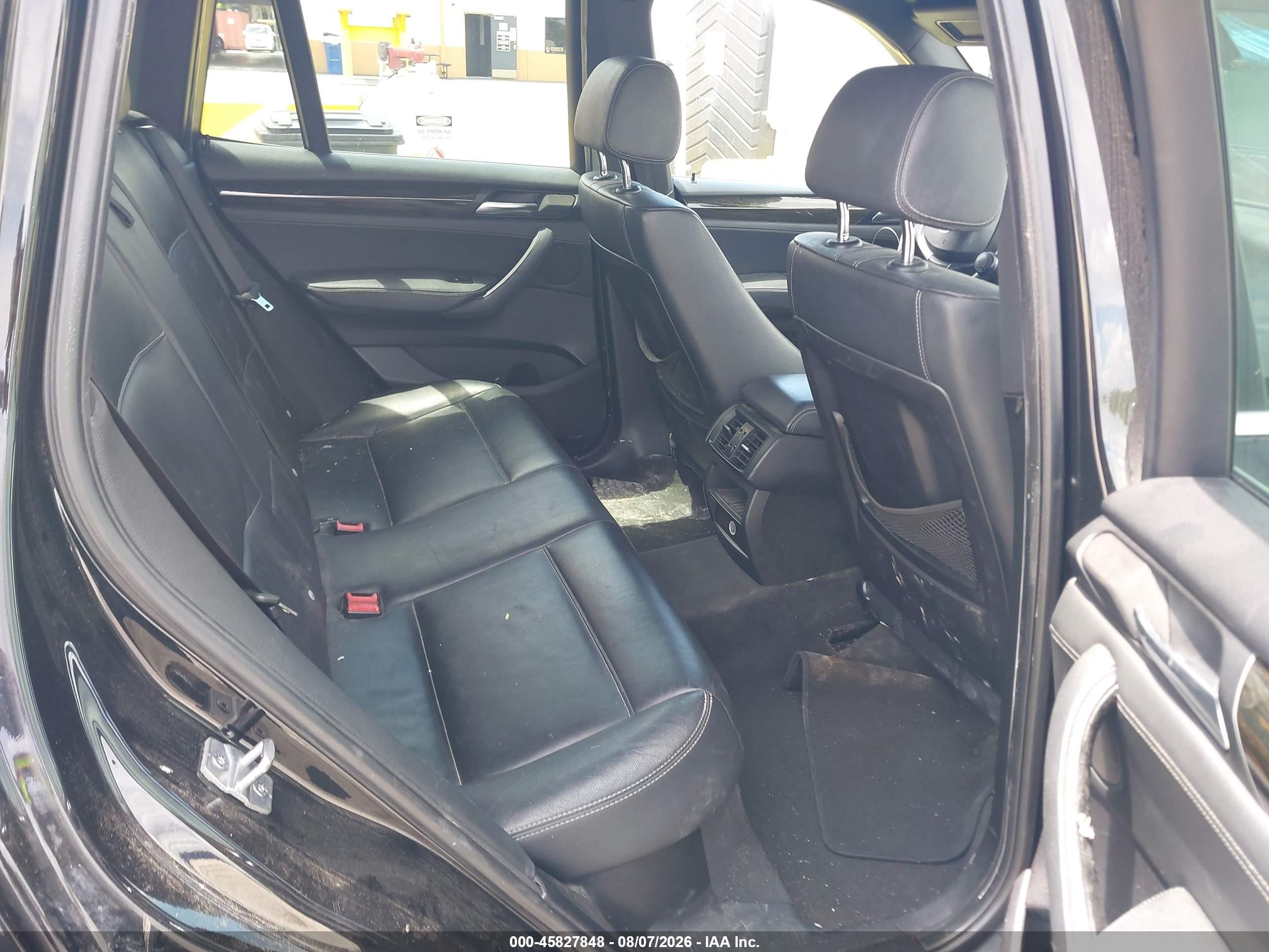 2013 Bmw X3 Xdrive28i Black vin: 5UXWX9C51D0D04477