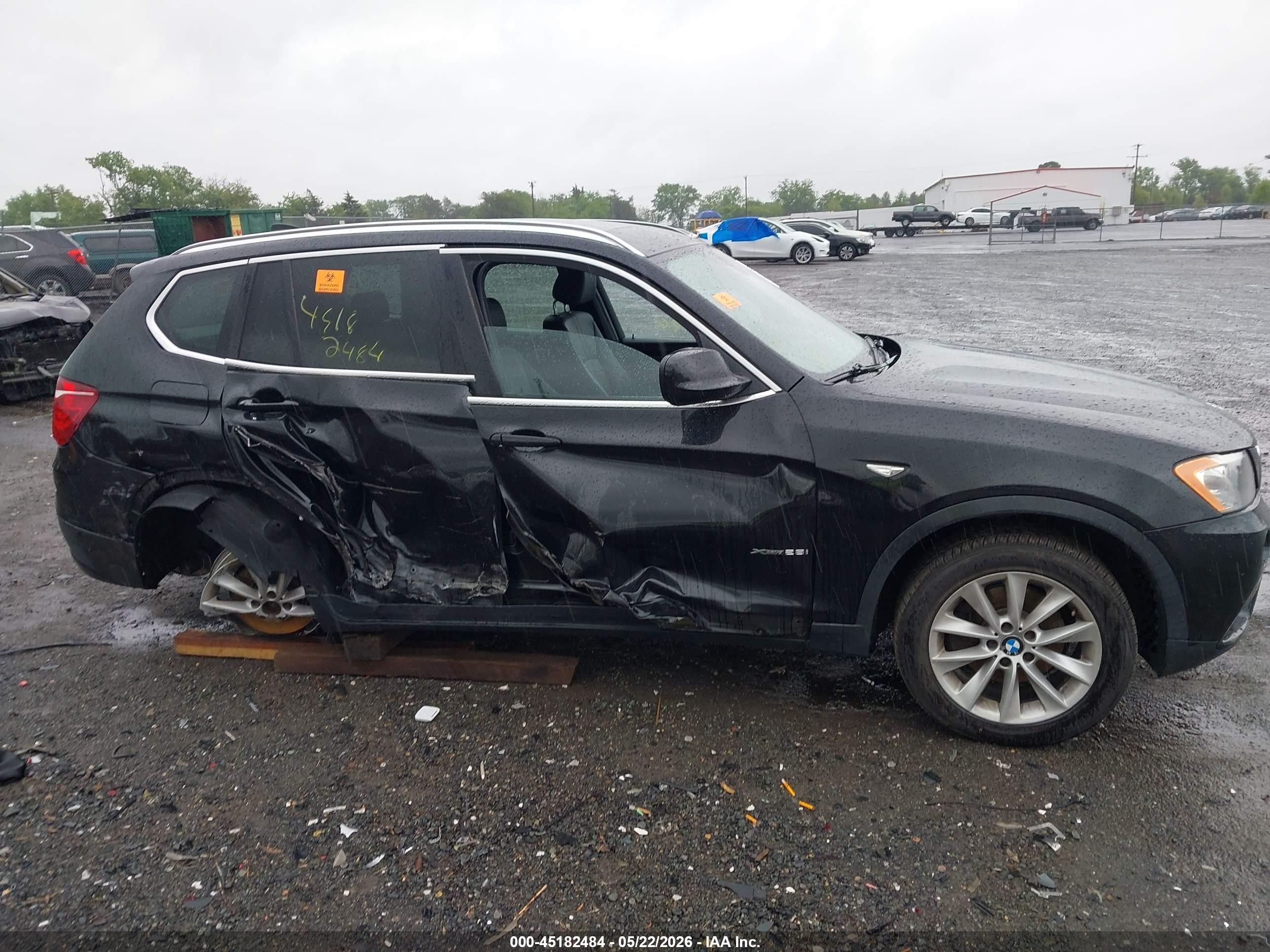 2013 Bmw X3 Xdrive28i Black vin: 5UXWX9C51D0D06374