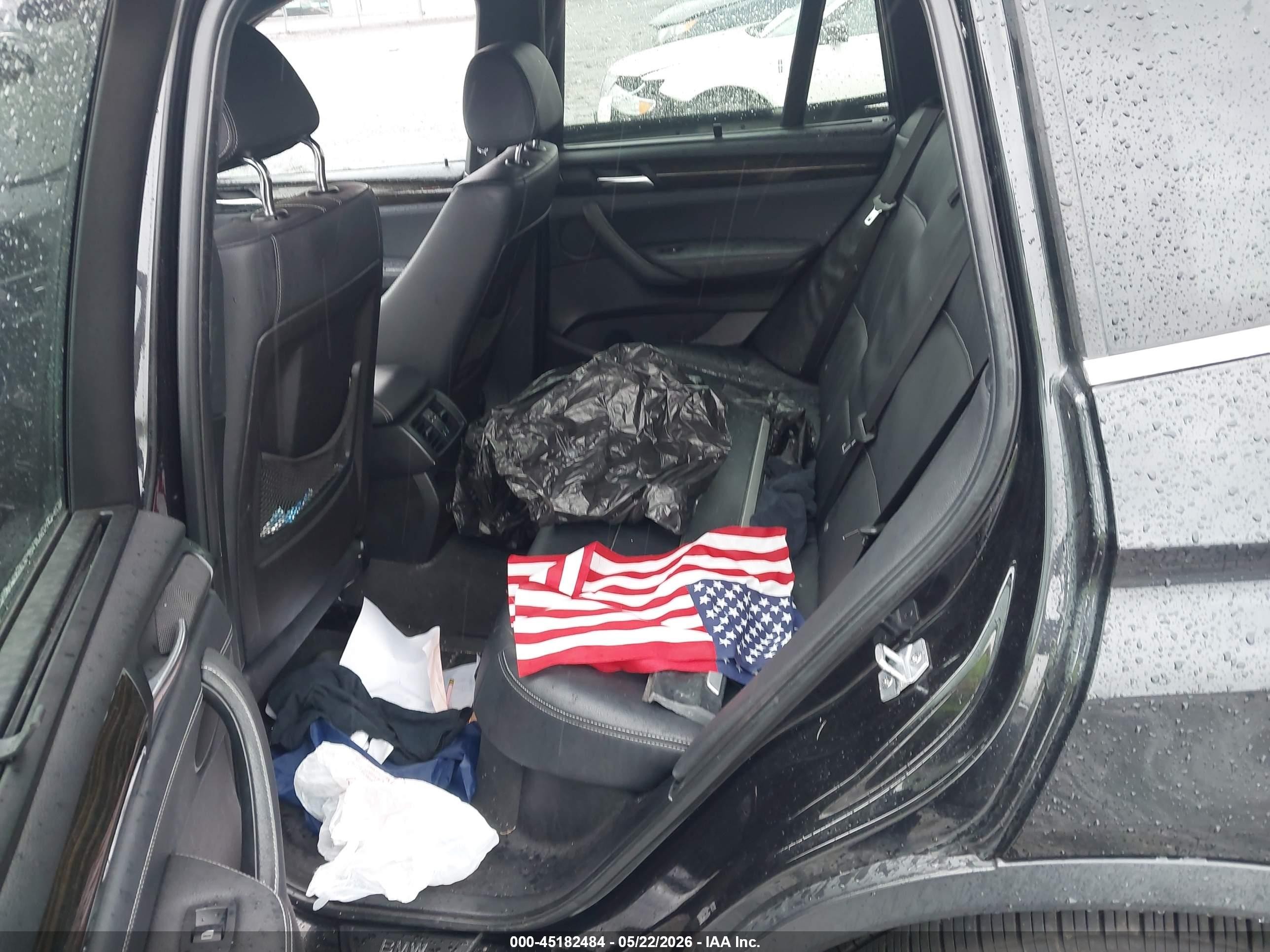 2013 Bmw X3 Xdrive28i Black vin: 5UXWX9C51D0D06374