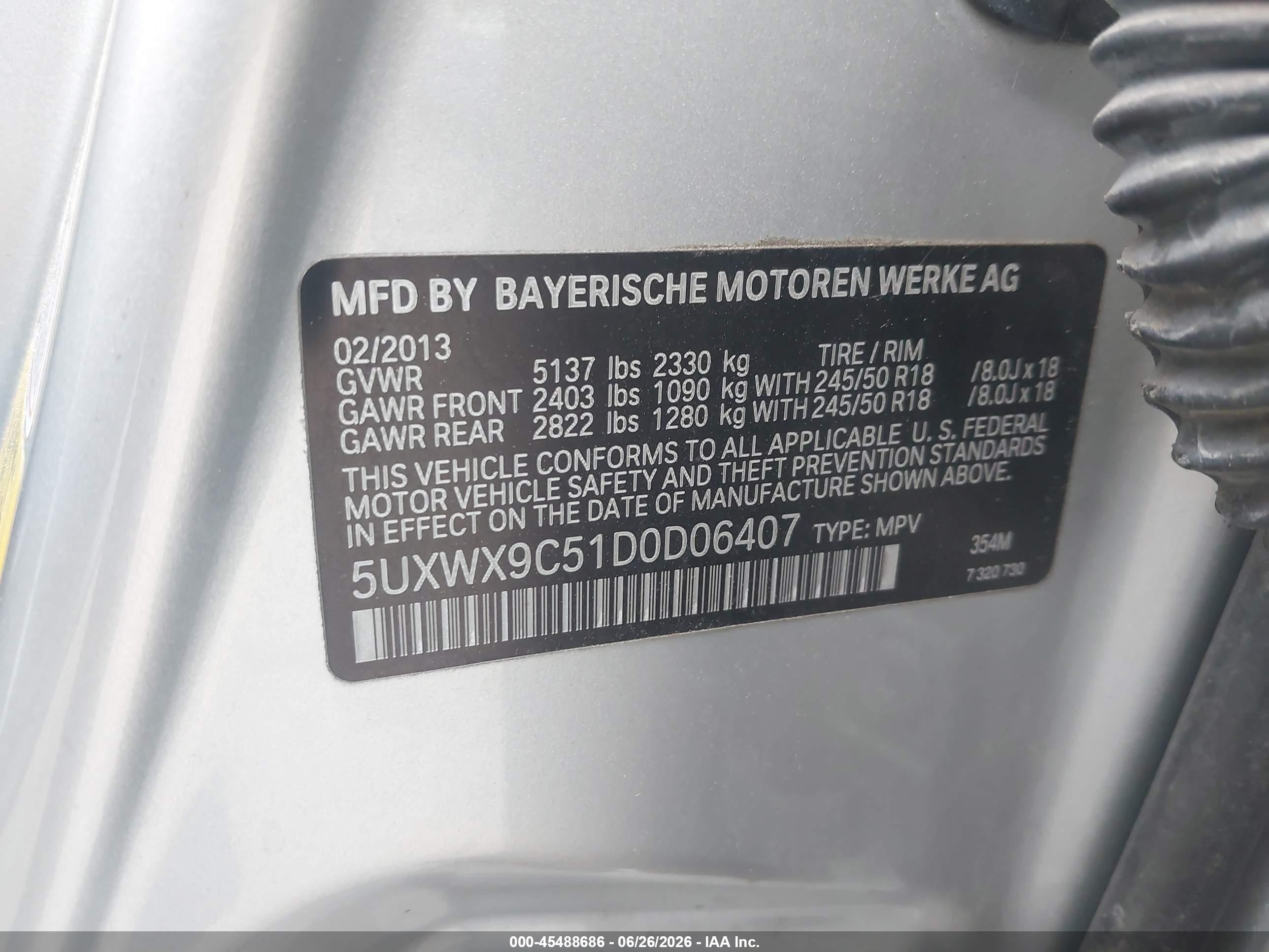 2013 Bmw X3 Xdrive28i Silver vin: 5UXWX9C51D0D06407