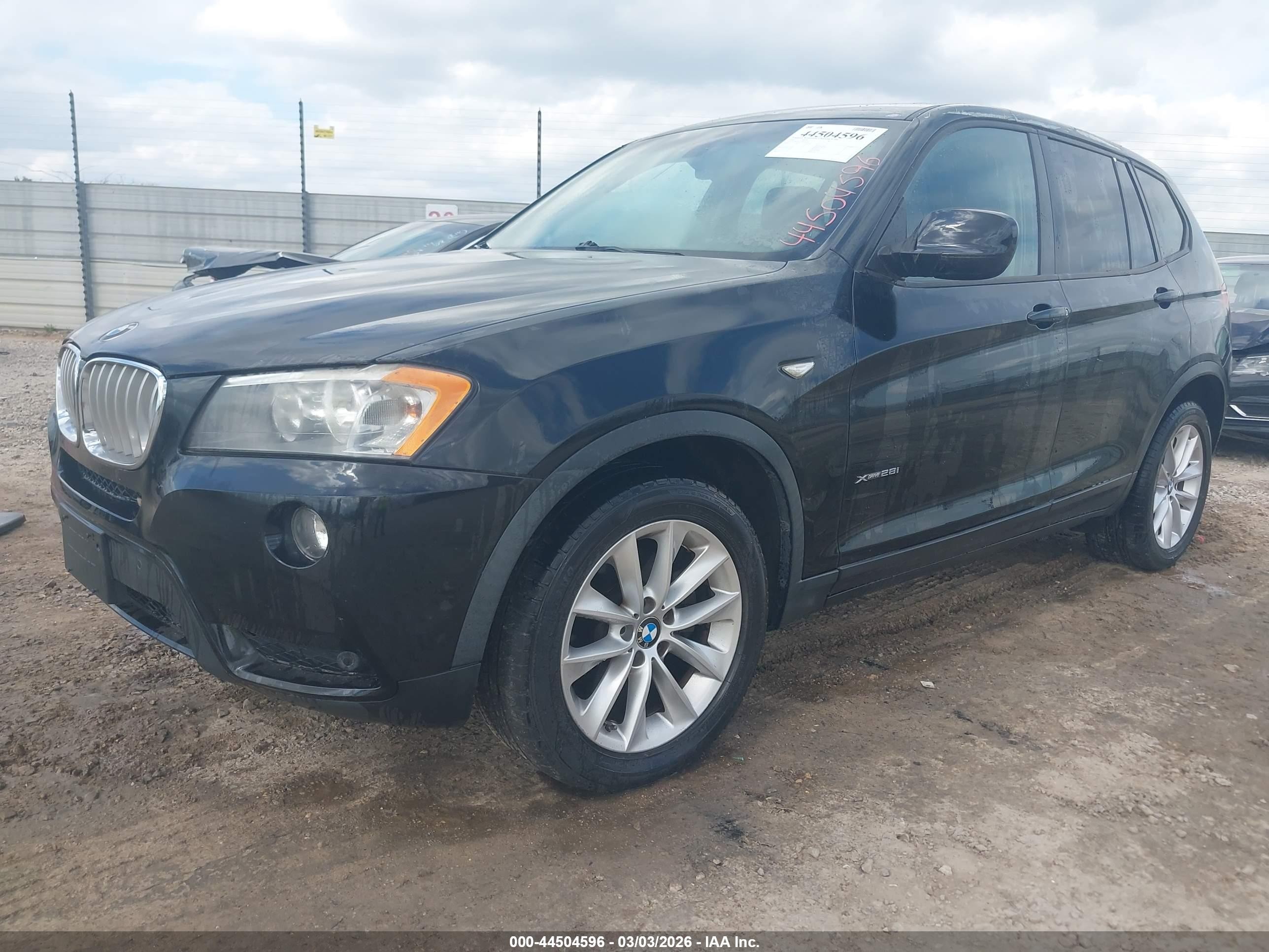 2013 Bmw X3 Xdrive28i Black vin: 5UXWX9C51D0D06455