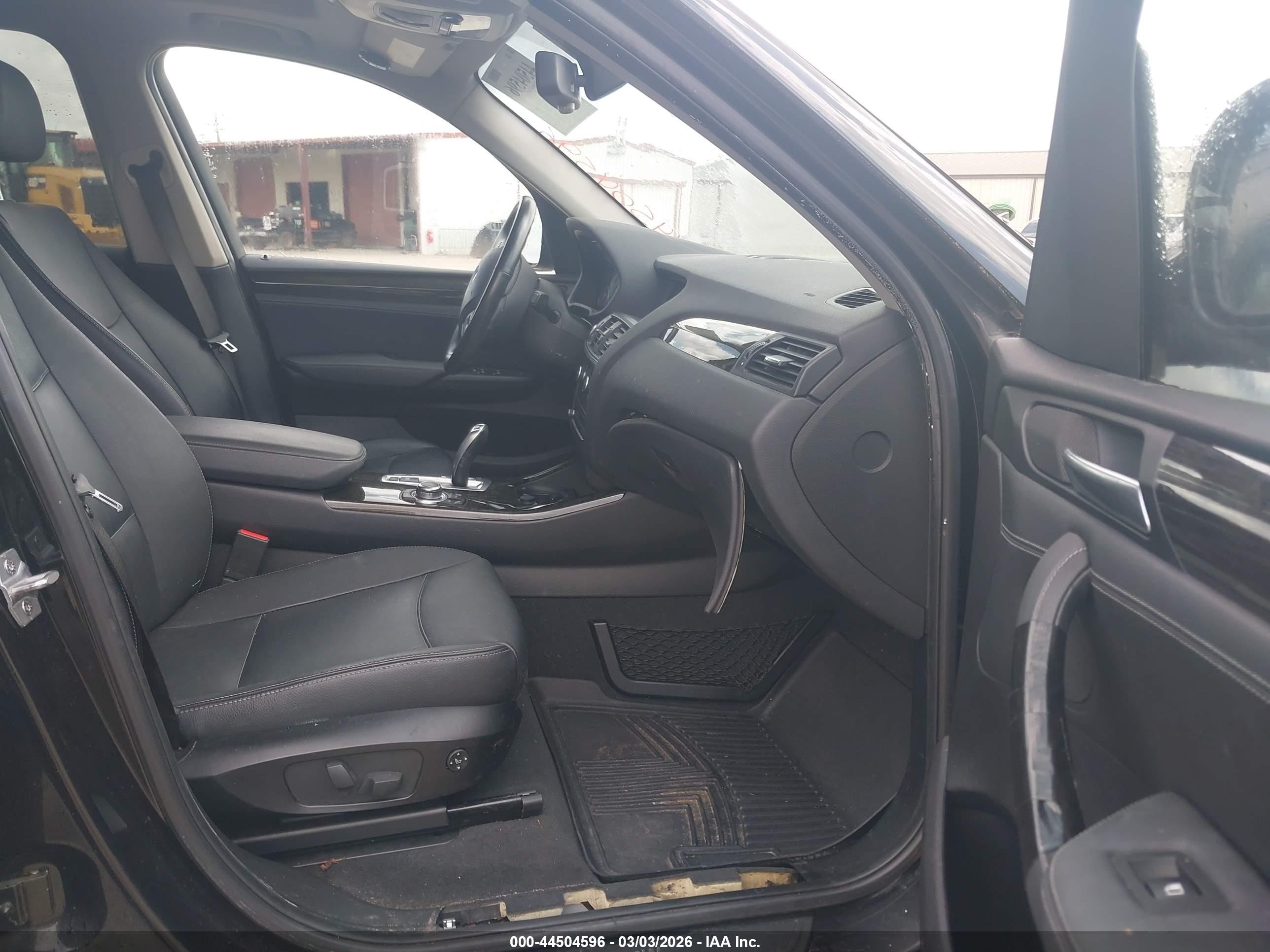 2013 Bmw X3 Xdrive28i Black vin: 5UXWX9C51D0D06455