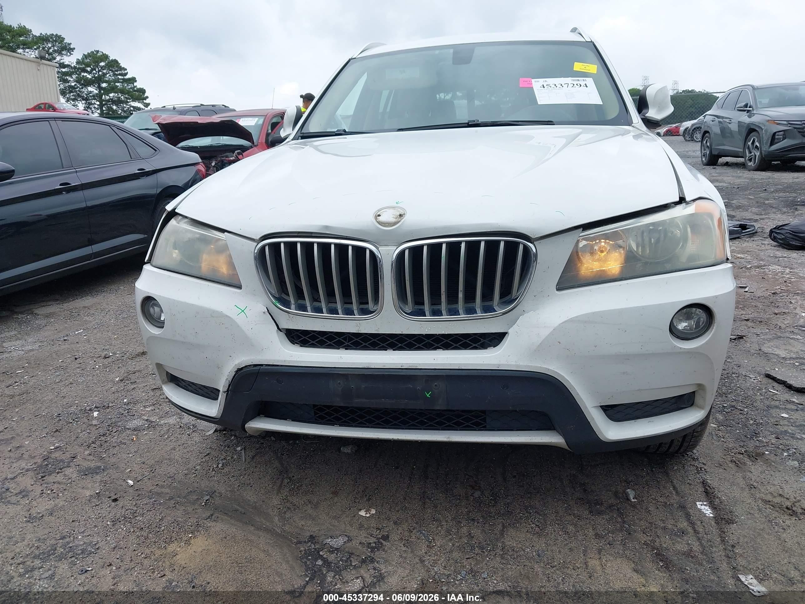 2014 Bmw X3 Xdrive28i White vin: 5UXWX9C51E0D11544