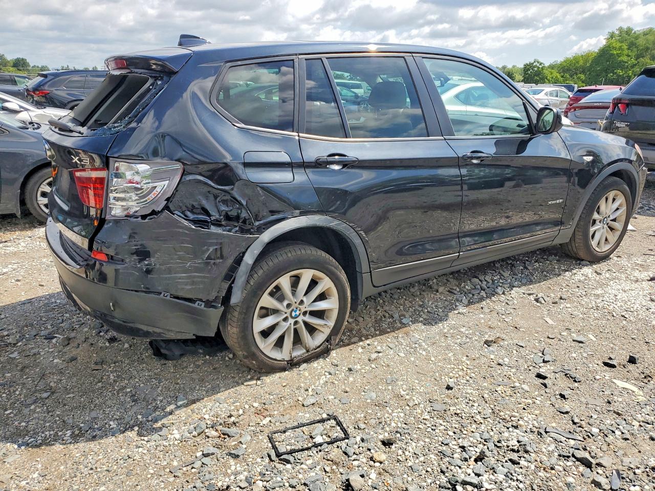 2014 Bmw X3 Xdrive28i Черный vin: 5UXWX9C51E0D14055