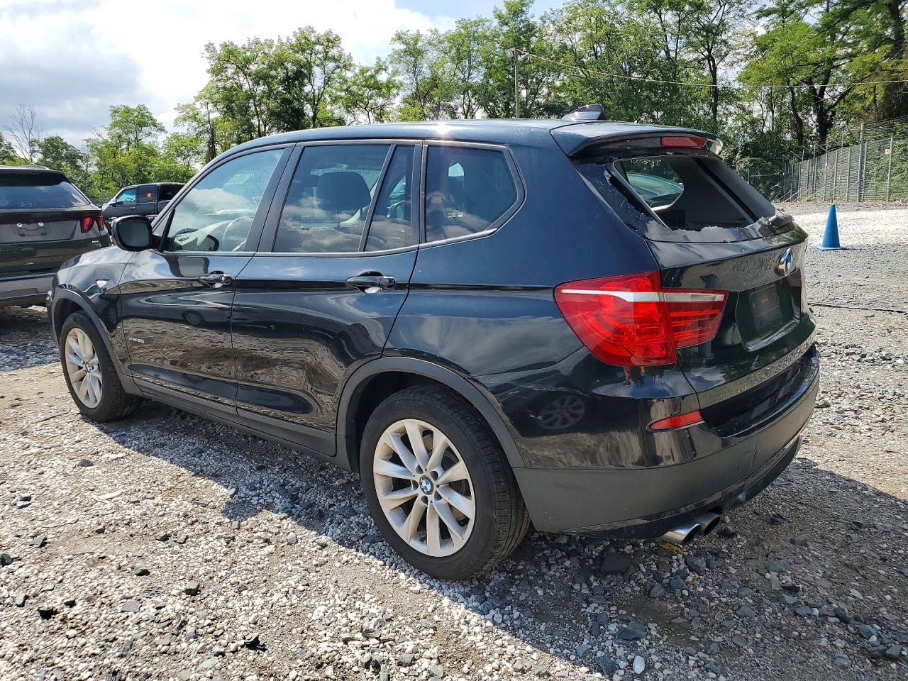 2014 Bmw X3 Xdrive28i Черный vin: 5UXWX9C51E0D14055