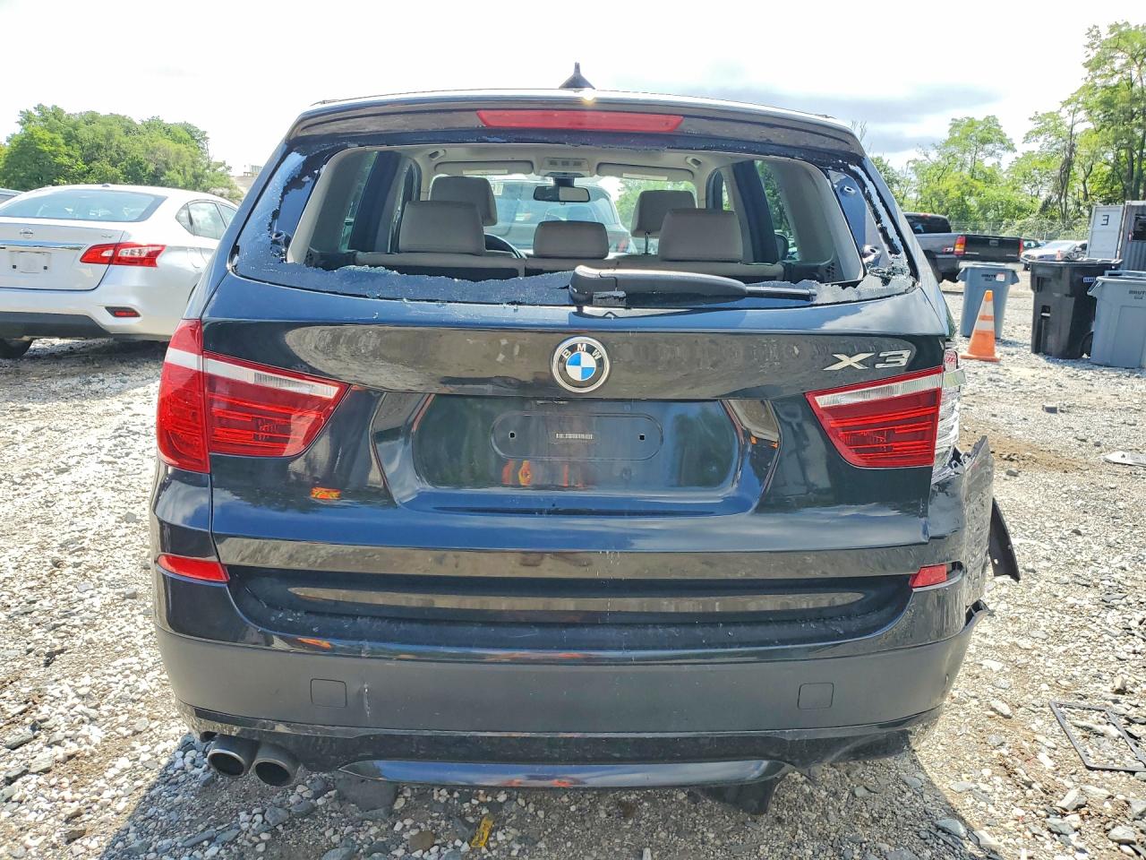 2014 Bmw X3 Xdrive28i Черный vin: 5UXWX9C51E0D14055