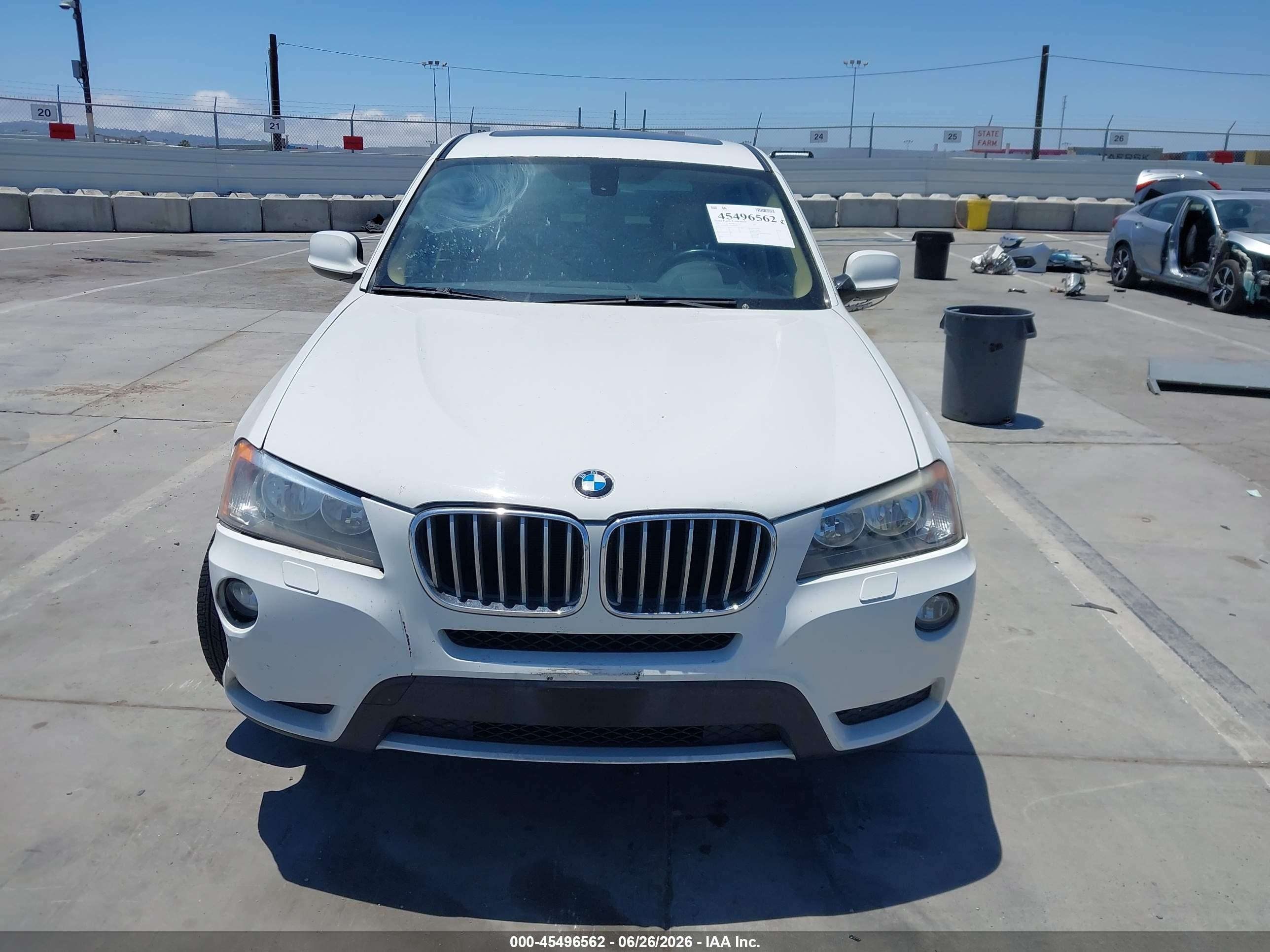 2014 Bmw X3 Xdrive28i Белый vin: 5UXWX9C51E0D27615