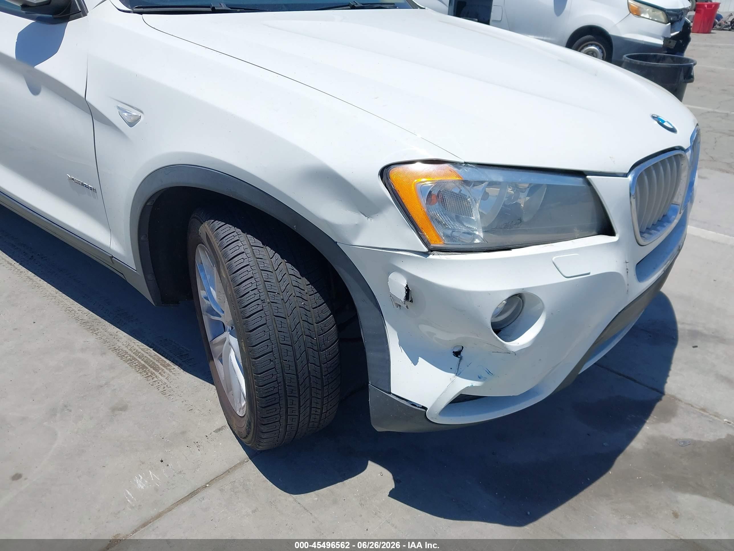 2014 Bmw X3 Xdrive28i Белый vin: 5UXWX9C51E0D27615