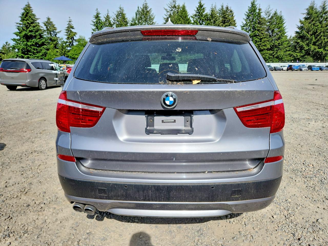 2014 Bmw X3 Xdrive28i Gray vin: 5UXWX9C51E0D32152