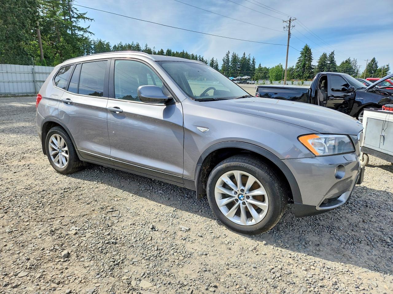 2014 Bmw X3 Xdrive28i Gray vin: 5UXWX9C51E0D32152
