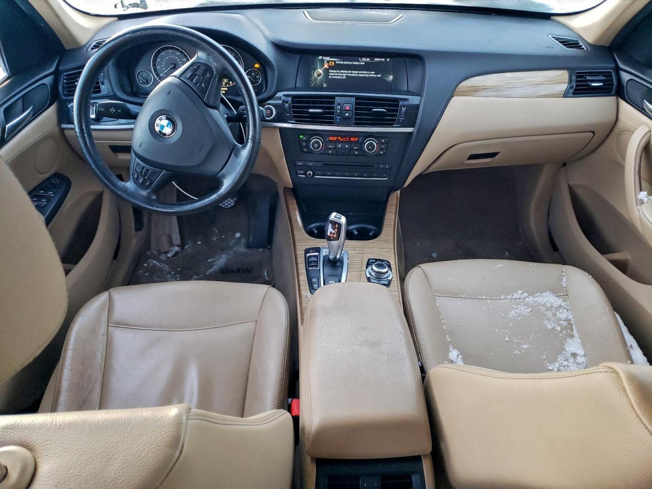 2014 Bmw X3 Xdrive28i Silver vin: 5UXWX9C51E0D37562
