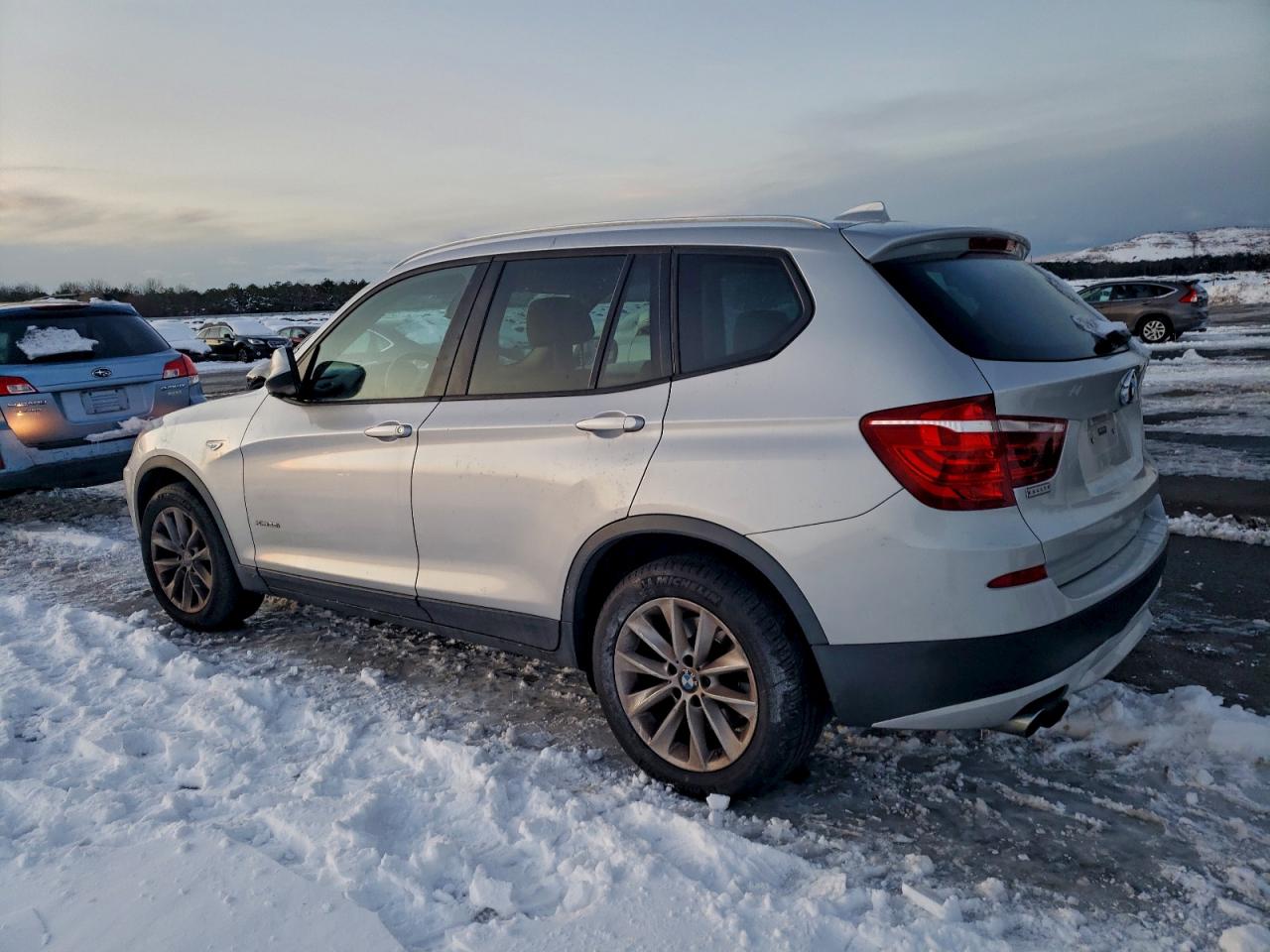 2014 Bmw X3 Xdrive28i Silver vin: 5UXWX9C51E0D37562
