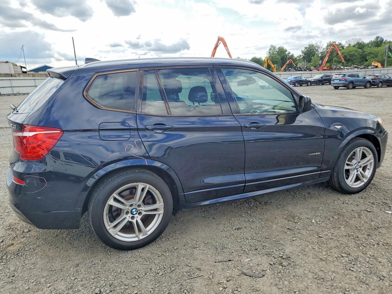 2014 Bmw X3 Xdrive28i Blue vin: 5UXWX9C51E0D37657
