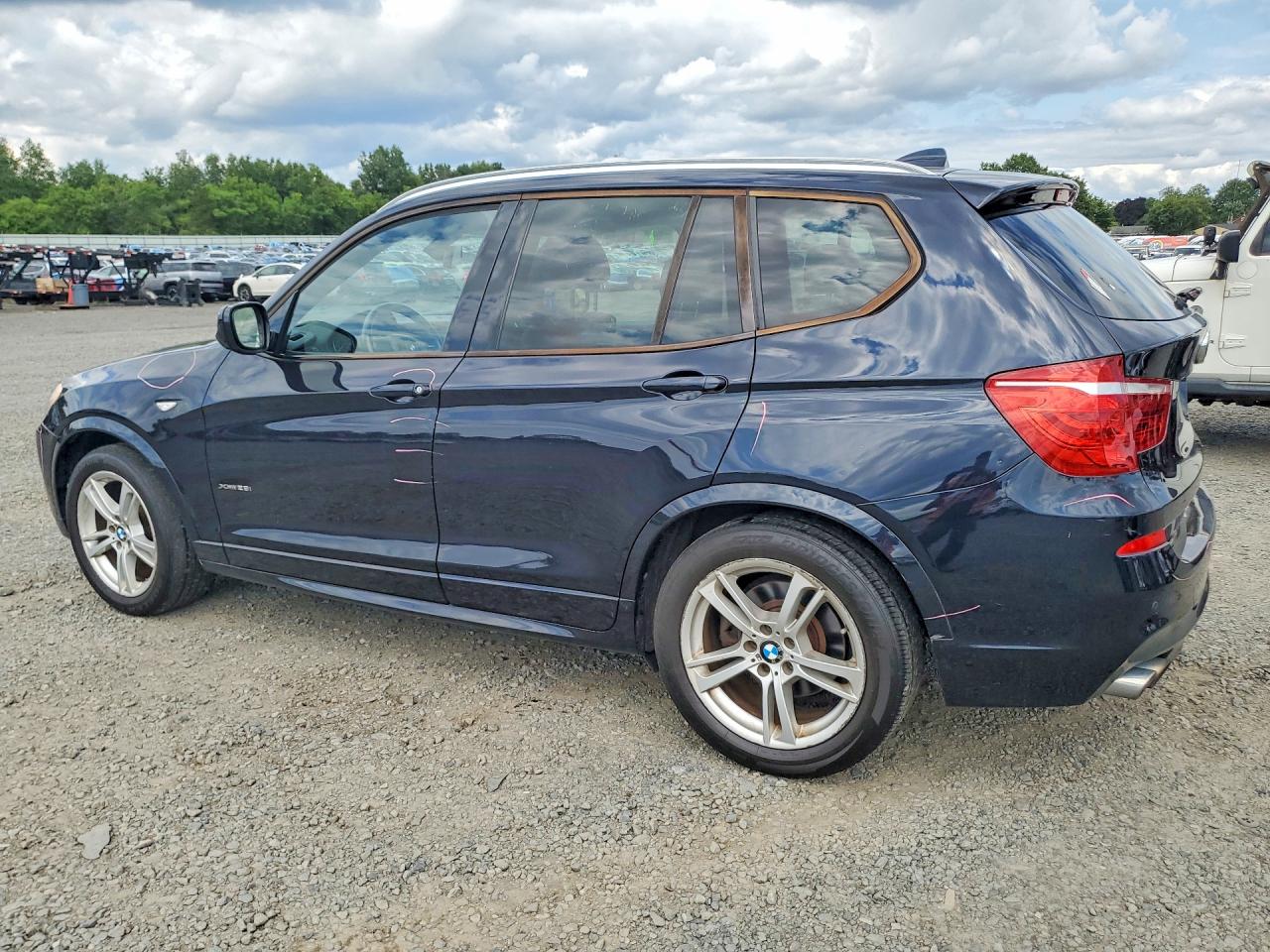 2014 Bmw X3 Xdrive28i Blue vin: 5UXWX9C51E0D37657