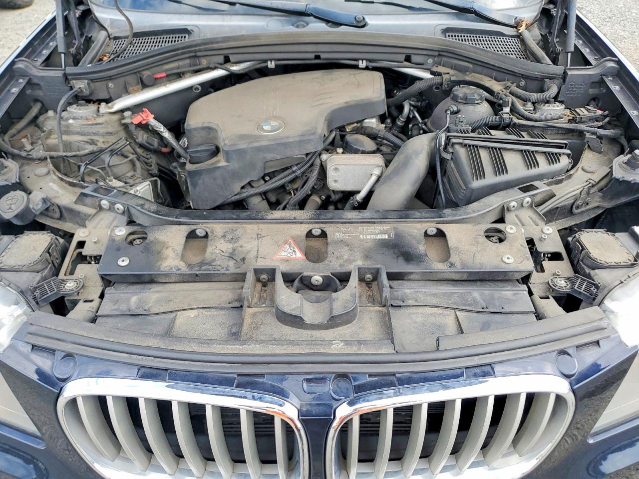 2014 Bmw X3 Xdrive28i Blue vin: 5UXWX9C51E0D37657