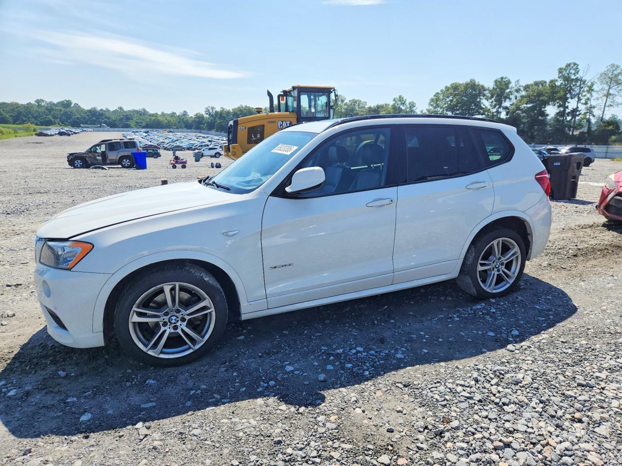 2014 Bmw X3 Xdrive28i White vin: 5UXWX9C51E0D38341