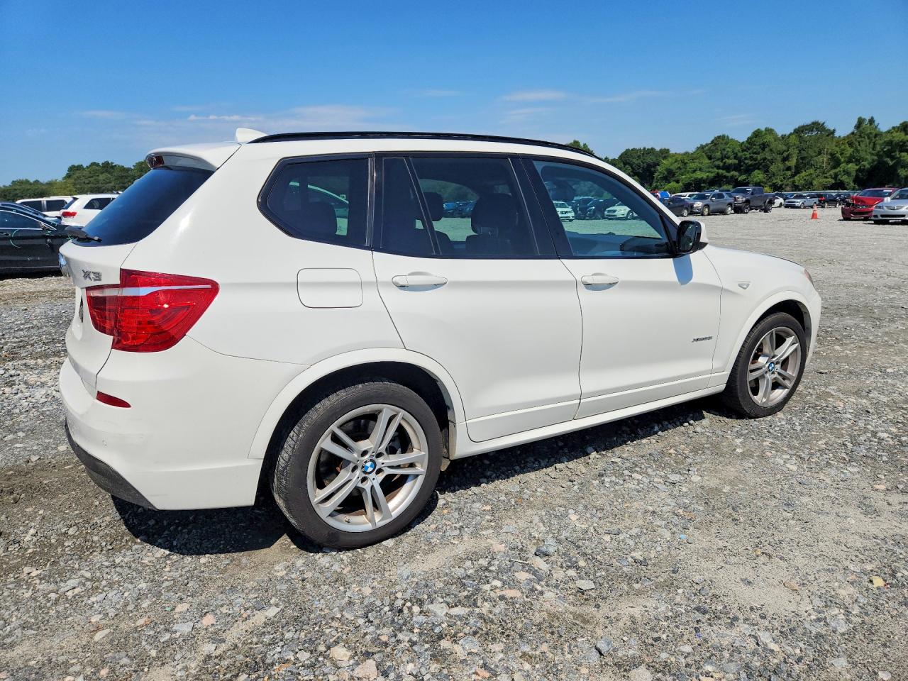 2014 Bmw X3 Xdrive28i White vin: 5UXWX9C51E0D38341